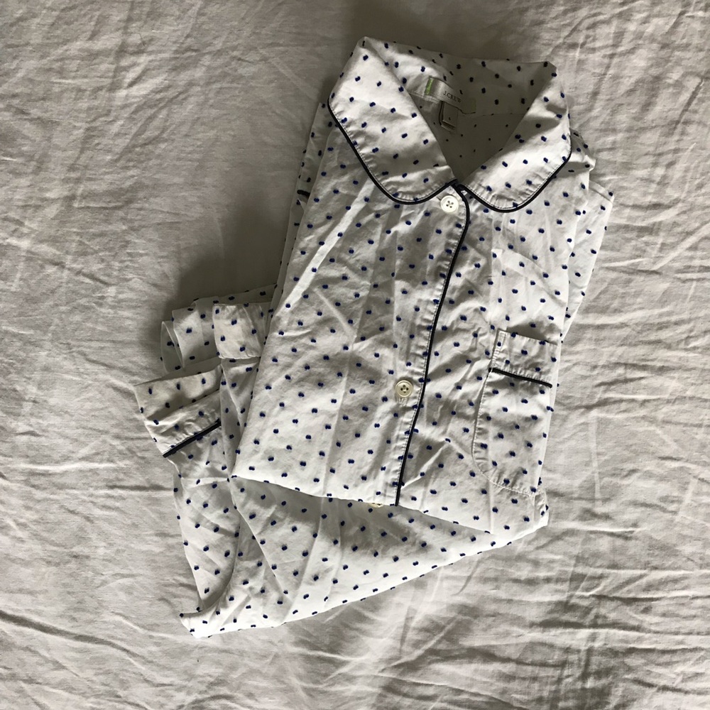 J. Crew button up pajama set
